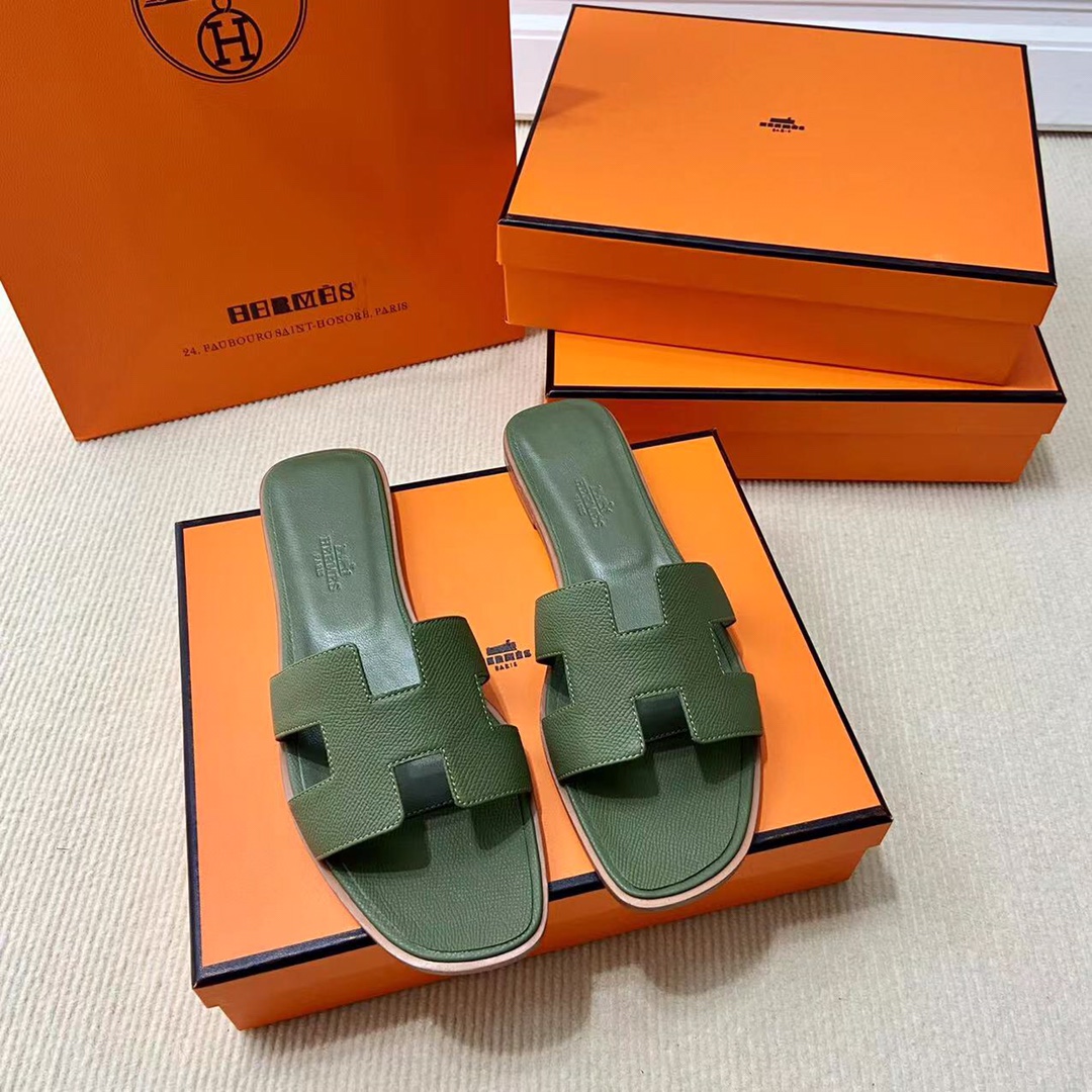 에르메스 올수공 오란 슬리퍼 샌들 앱송 40